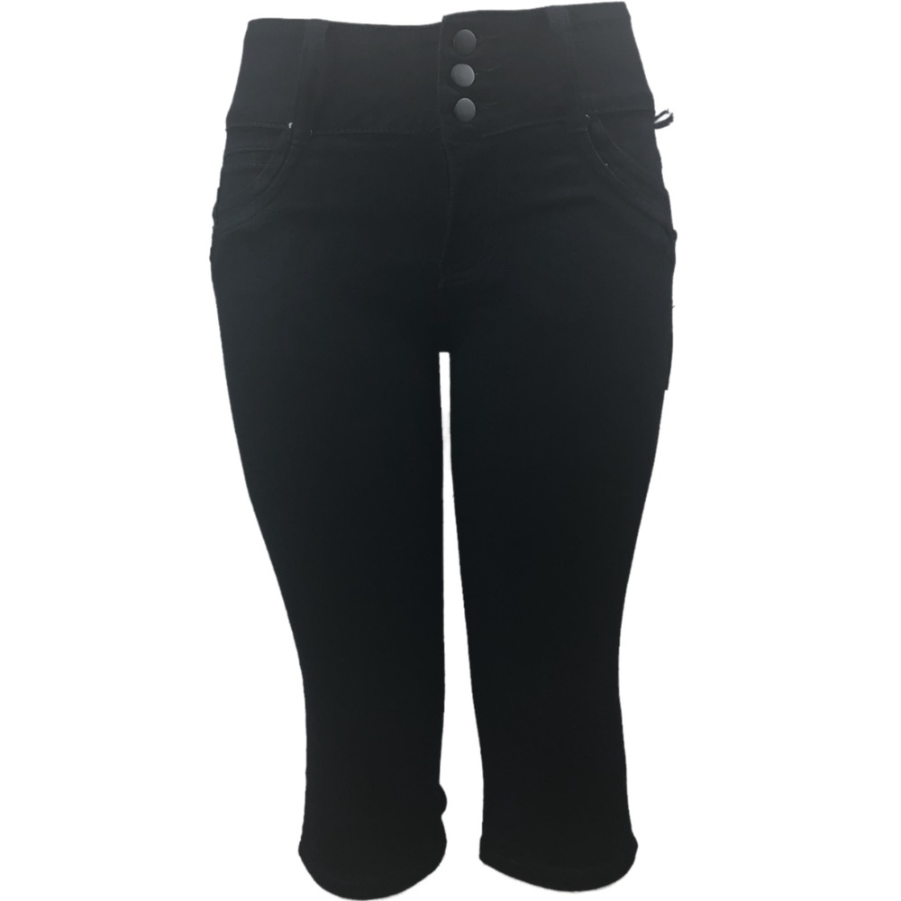 Women’s High Waist Stretchy & Curvy Skinny Capri - Picture 3 of 8